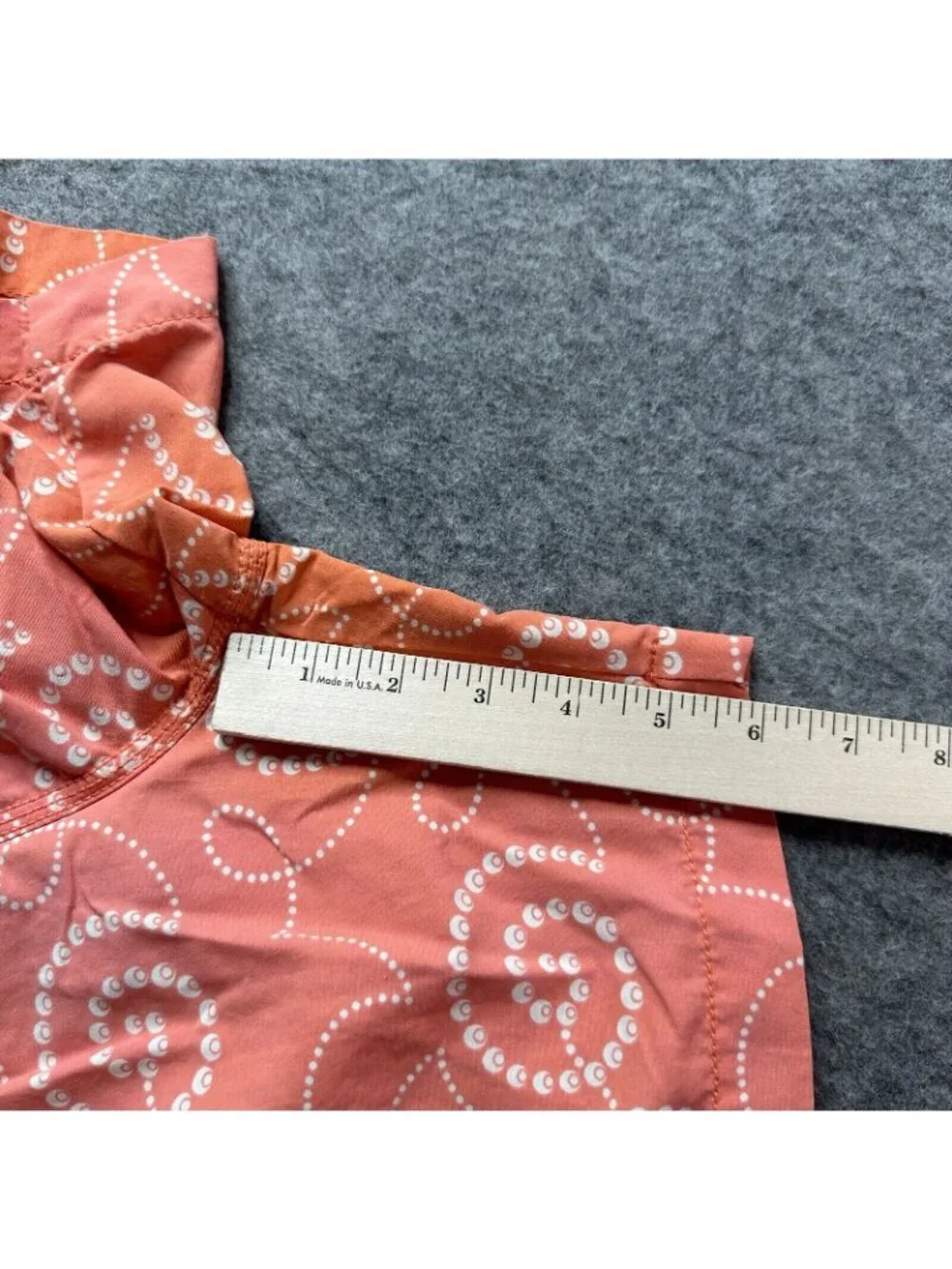 Tommy Bahama Swim Trunks Men L Orange Nylon Lined Geometric Built in Brief 18